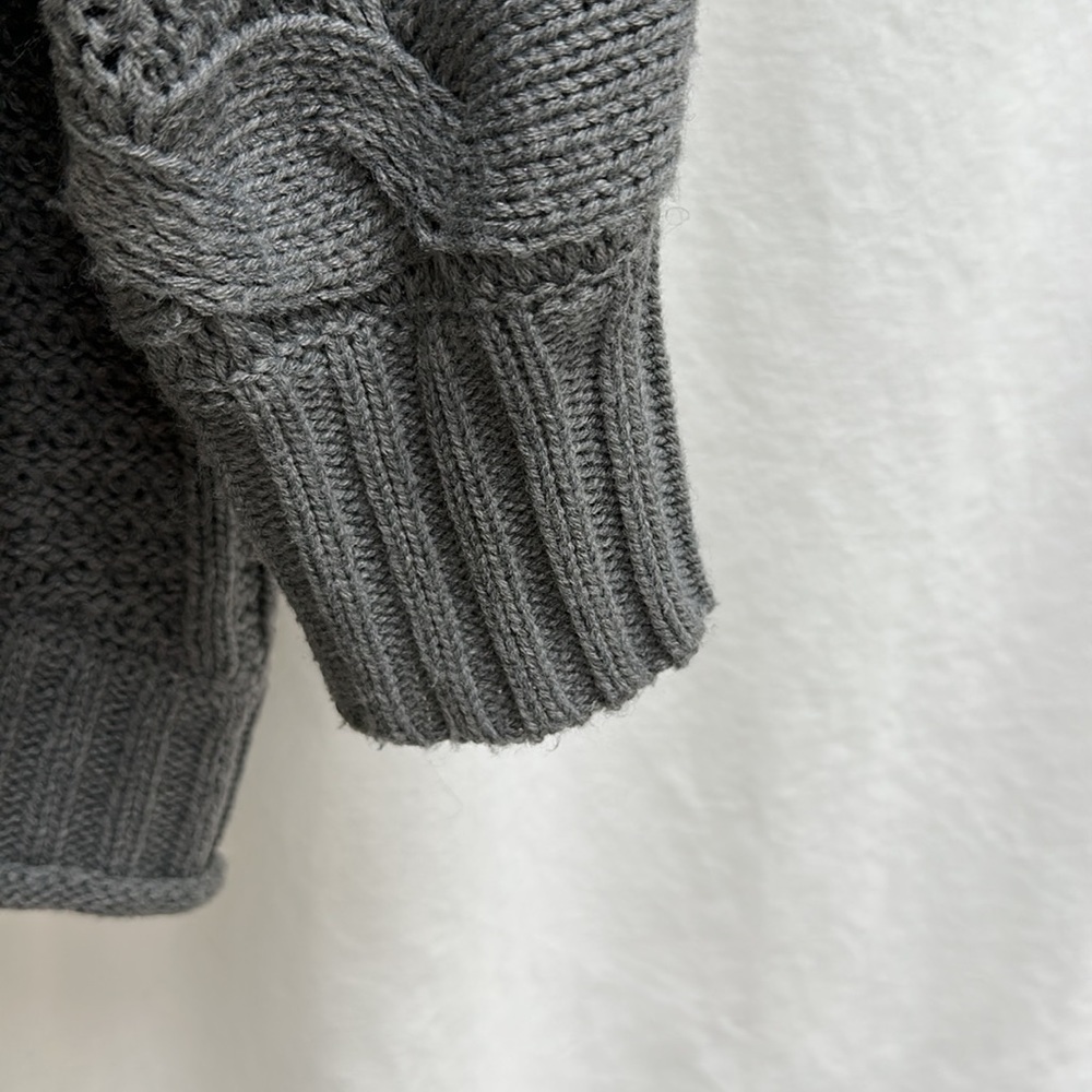 Alya grey cardigan sweater.  Size large - Picture 2 of 4